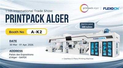 MØD OS I ALGIERE! CHANGHONG FLEXOGRAPHIC PRINTING MASKINER I PRINTPACK ALGER ...